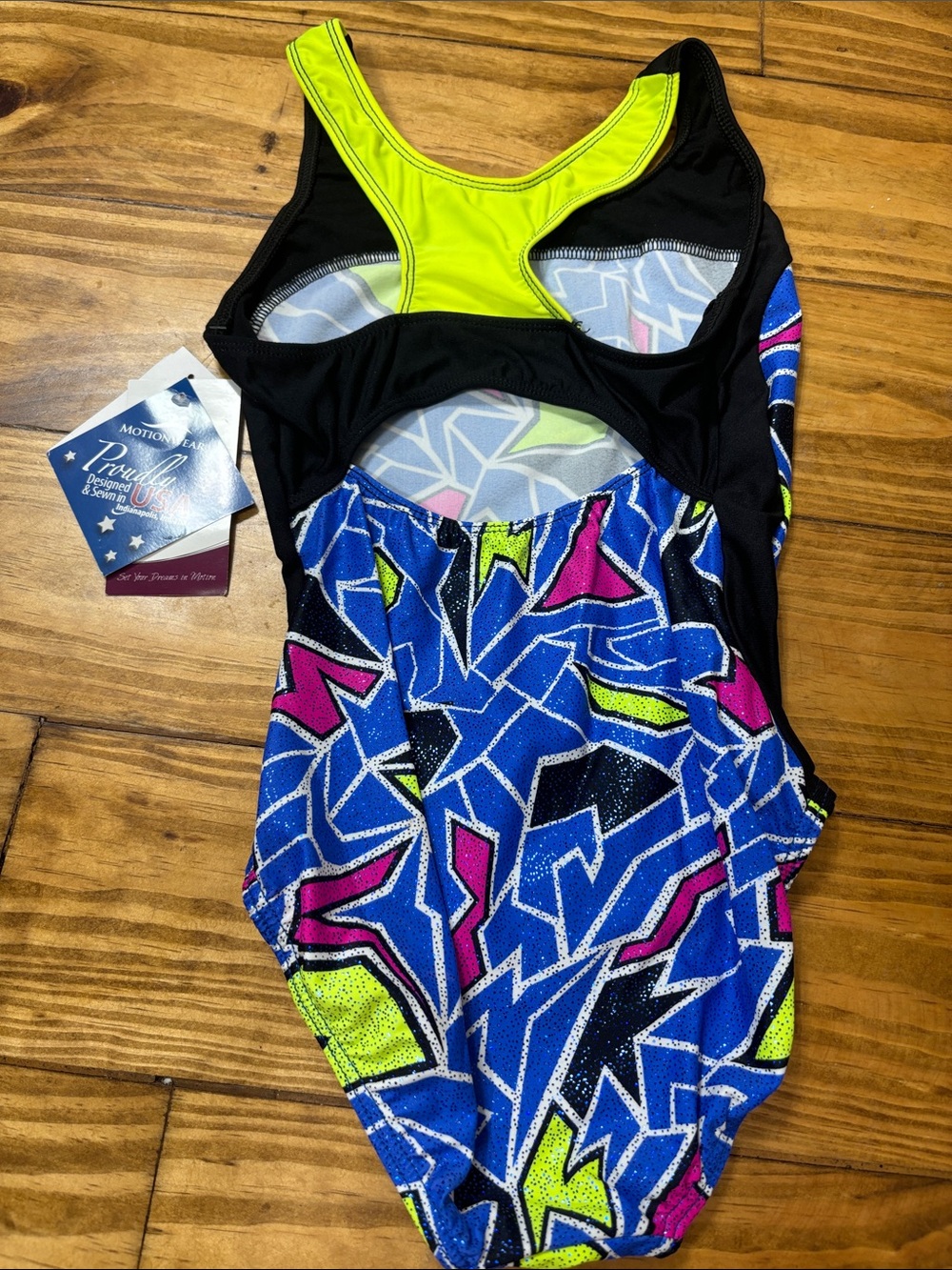 NWT Motionwear Petite Adult Gymnastics Leotard Style 1389 Color 900 - Picture 4 of 4